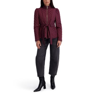 Kensie Women's Quilted peplum jacket, Large
