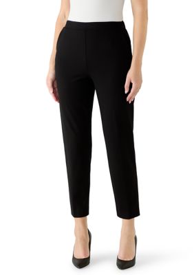 Calvin Klein Women's Cropped Wide Leg Pants, Black, 0