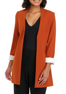 Calvin Klein Women's Open Front 3/4 Roll Sleeve Jacket | belk