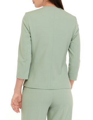 Calvin Klein Women's Scuba Crepe Open Front Asymetrical Jacket | belk