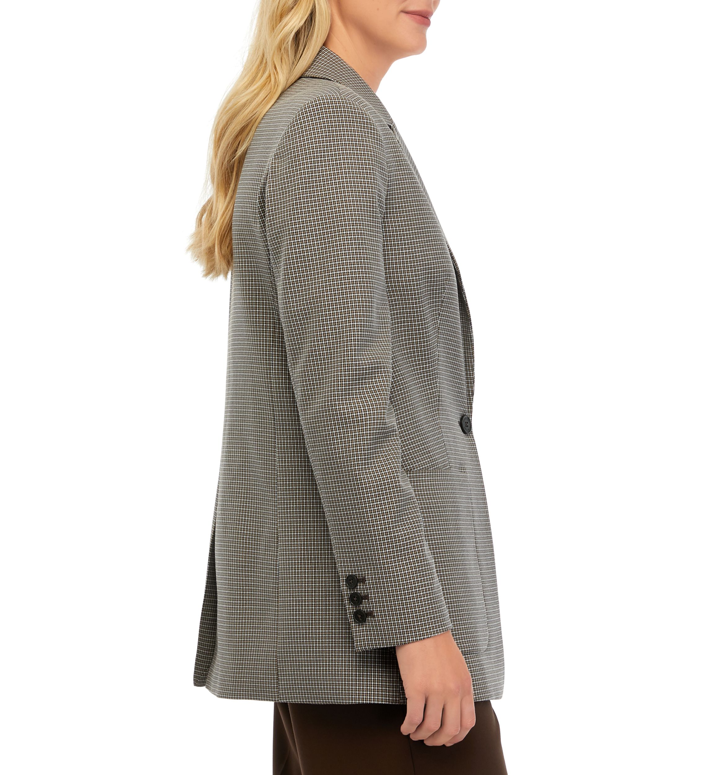 Womens Long Sleeve One Button Jacket