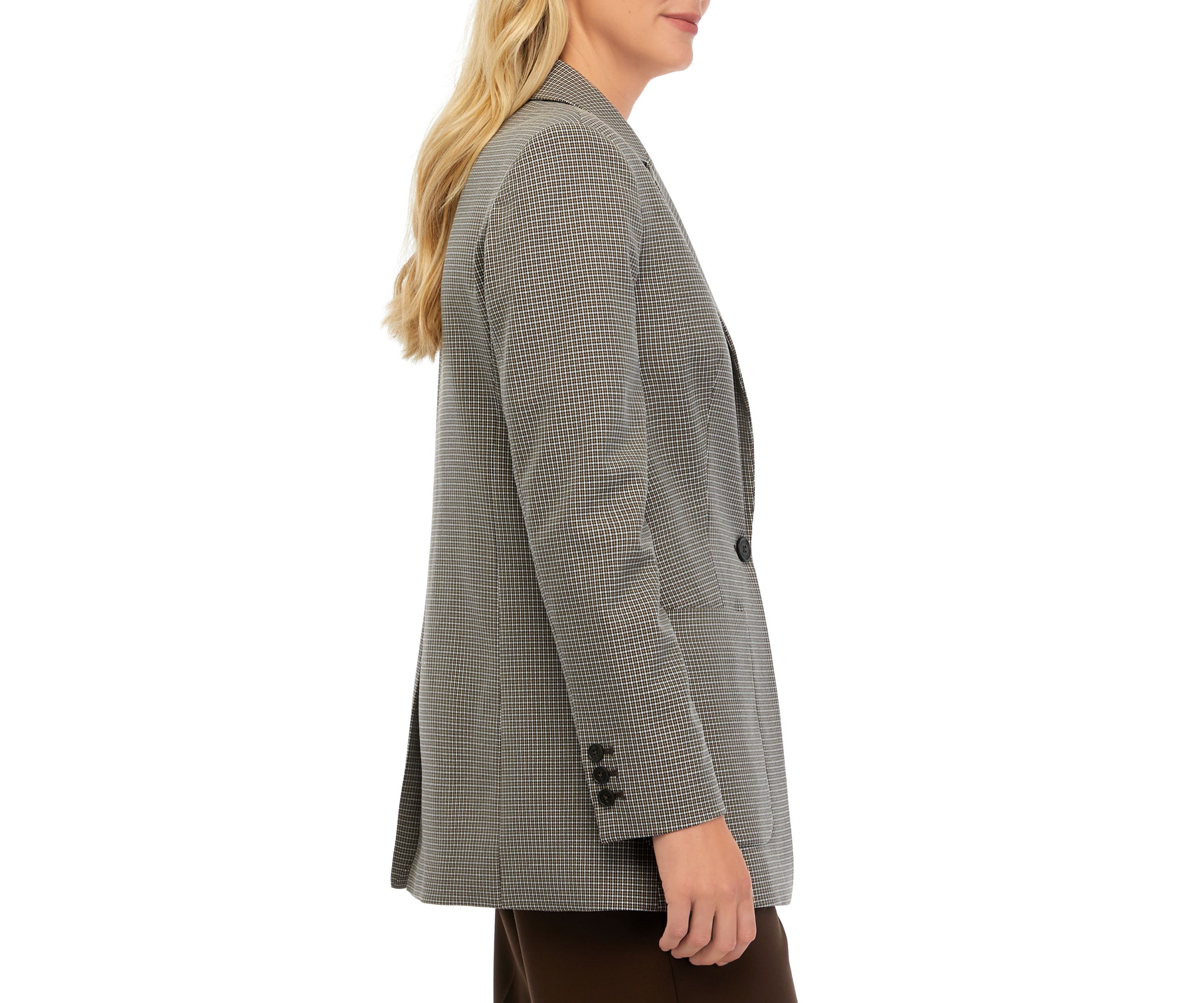 Womens Long Sleeve One Button Jacket