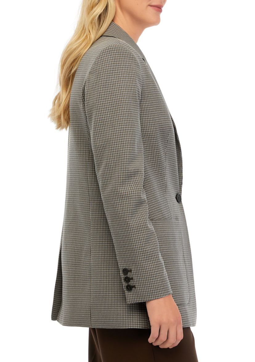Womens Long Sleeve One Button Jacket