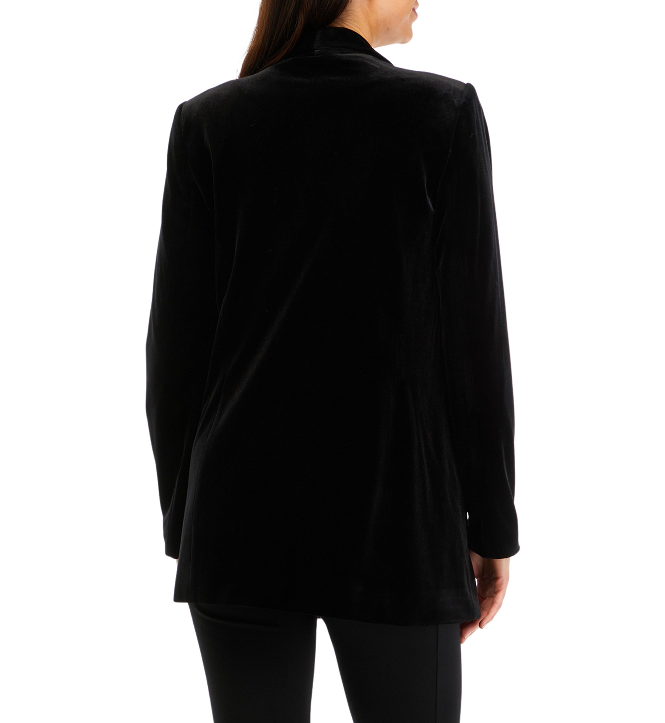 Womens Velvet Open Jacket