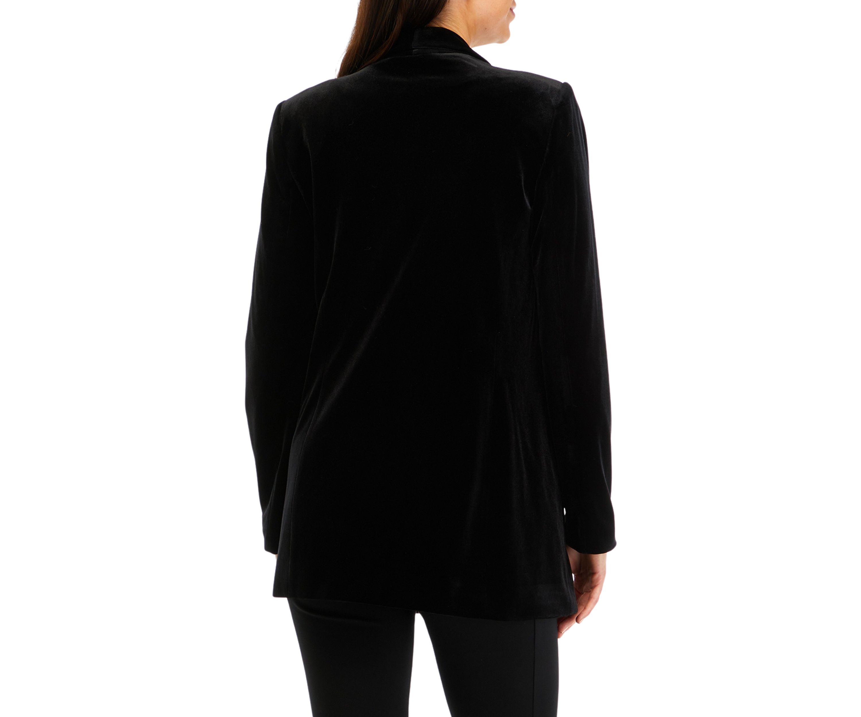 Womens Velvet Open Jacket