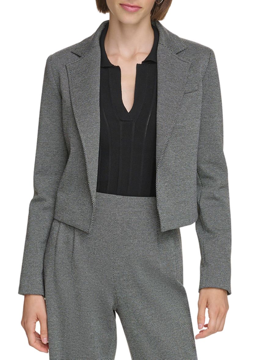 Womens Cropped Open Jacket 