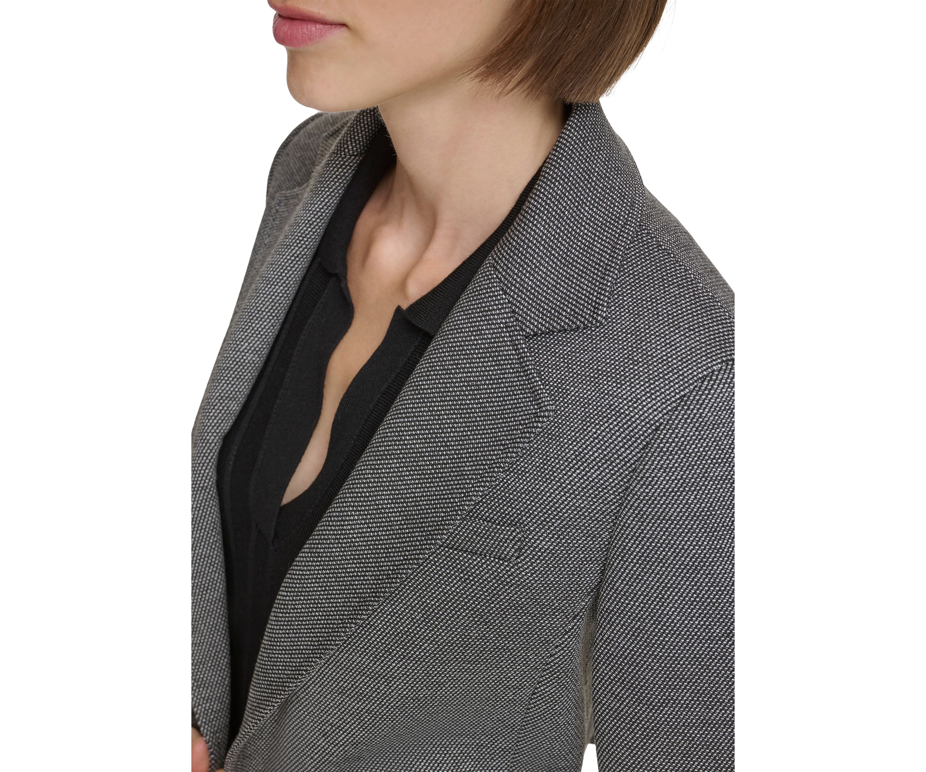 Womens Cropped Open Jacket 