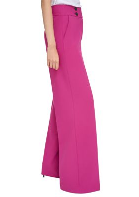 Women's Solid Wide Leg Pants