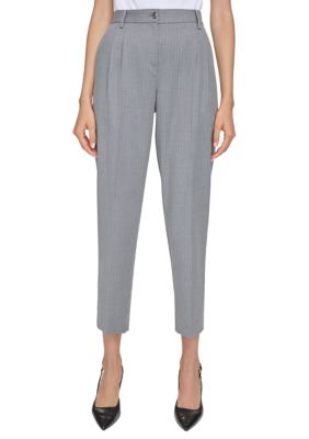 Women's Pleat Front Pinstripe Pants