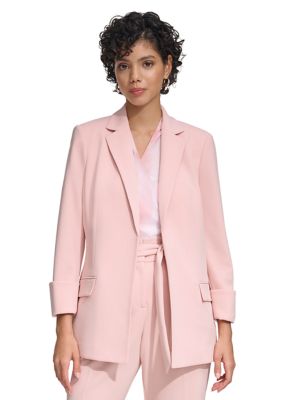 N/A Double Breasted Ladies Business Pant Suit Pink Blue Black Yellow Formal  2 PieceCoat Blazer Set (Color : Pink, Size : L) : : Clothing,  Shoes & Accessories