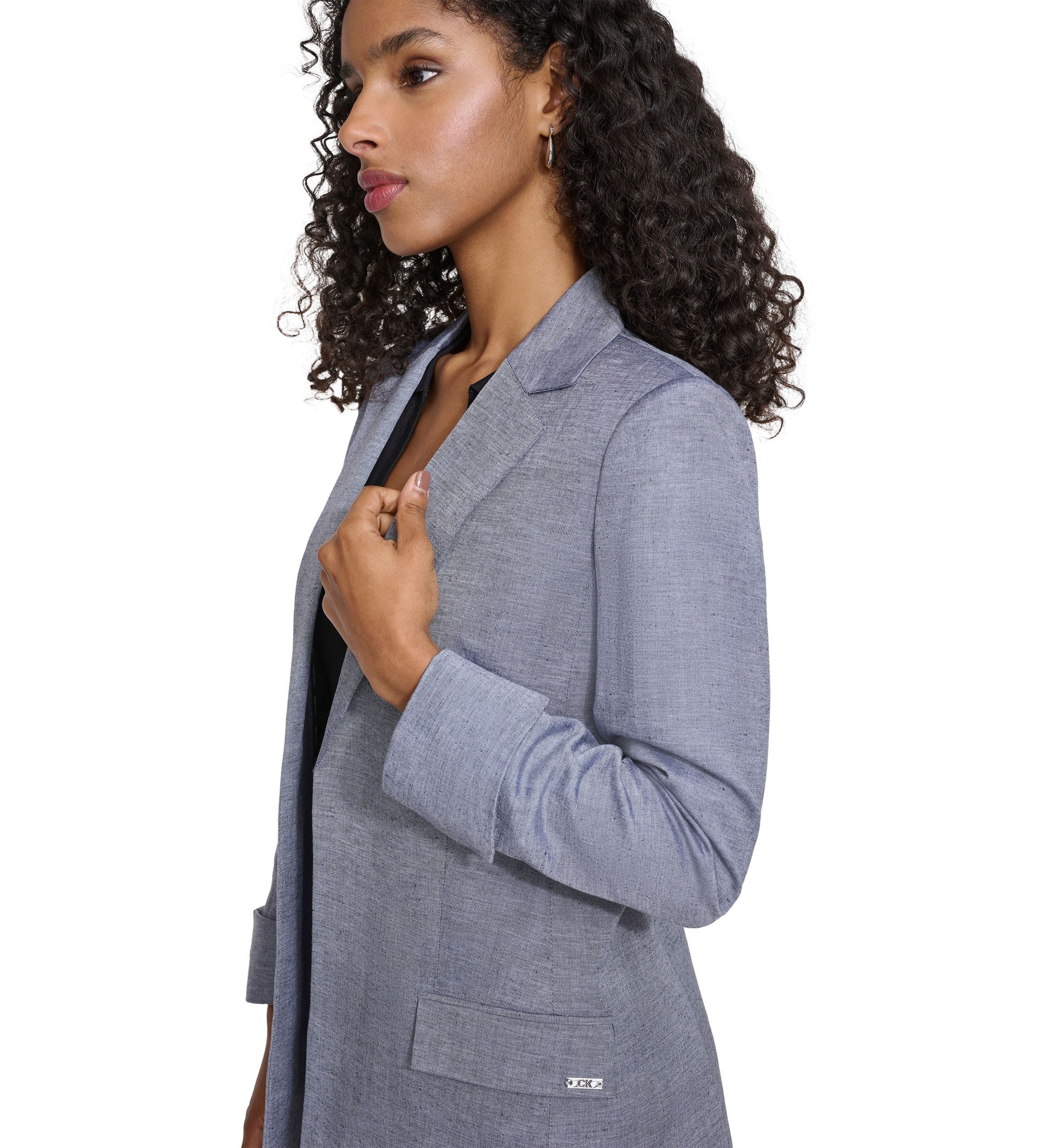 Womens Novelty Open Front Jacket