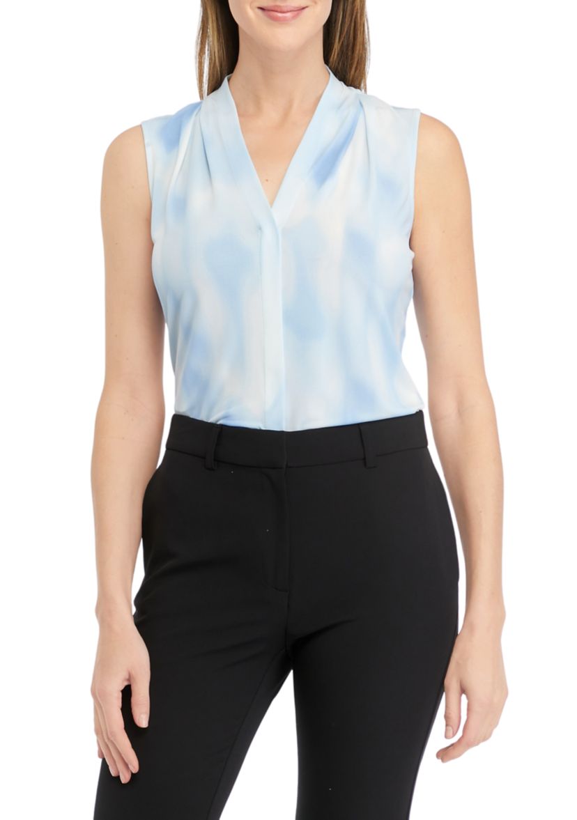 Womens Printed Sleeveless V-Neck Cami