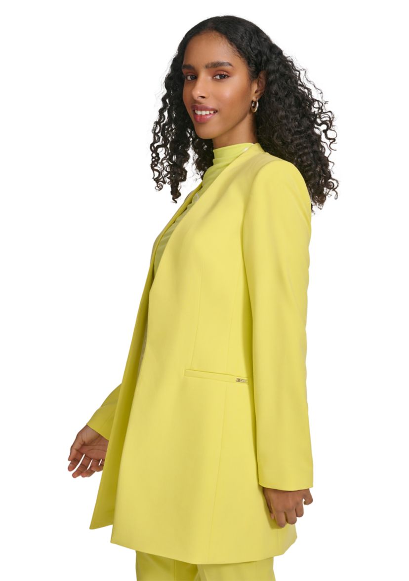 Womens Long Sleeve Open Front Suit Jacket
