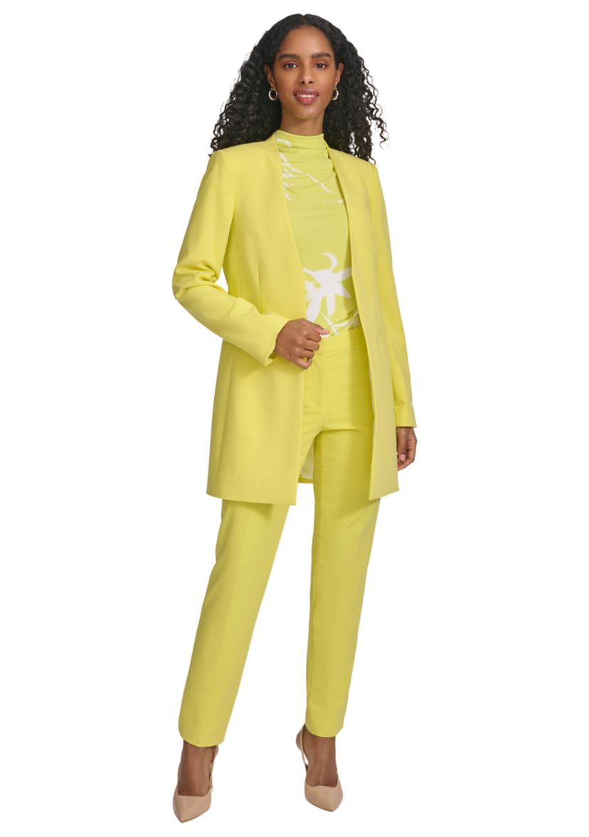 Womens Long Sleeve Open Front Suit Jacket