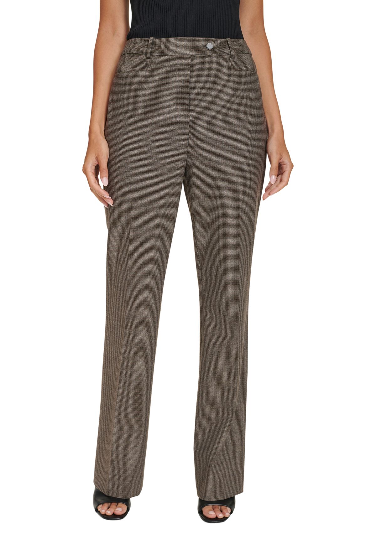 Womens Novelty Check Printed Pants