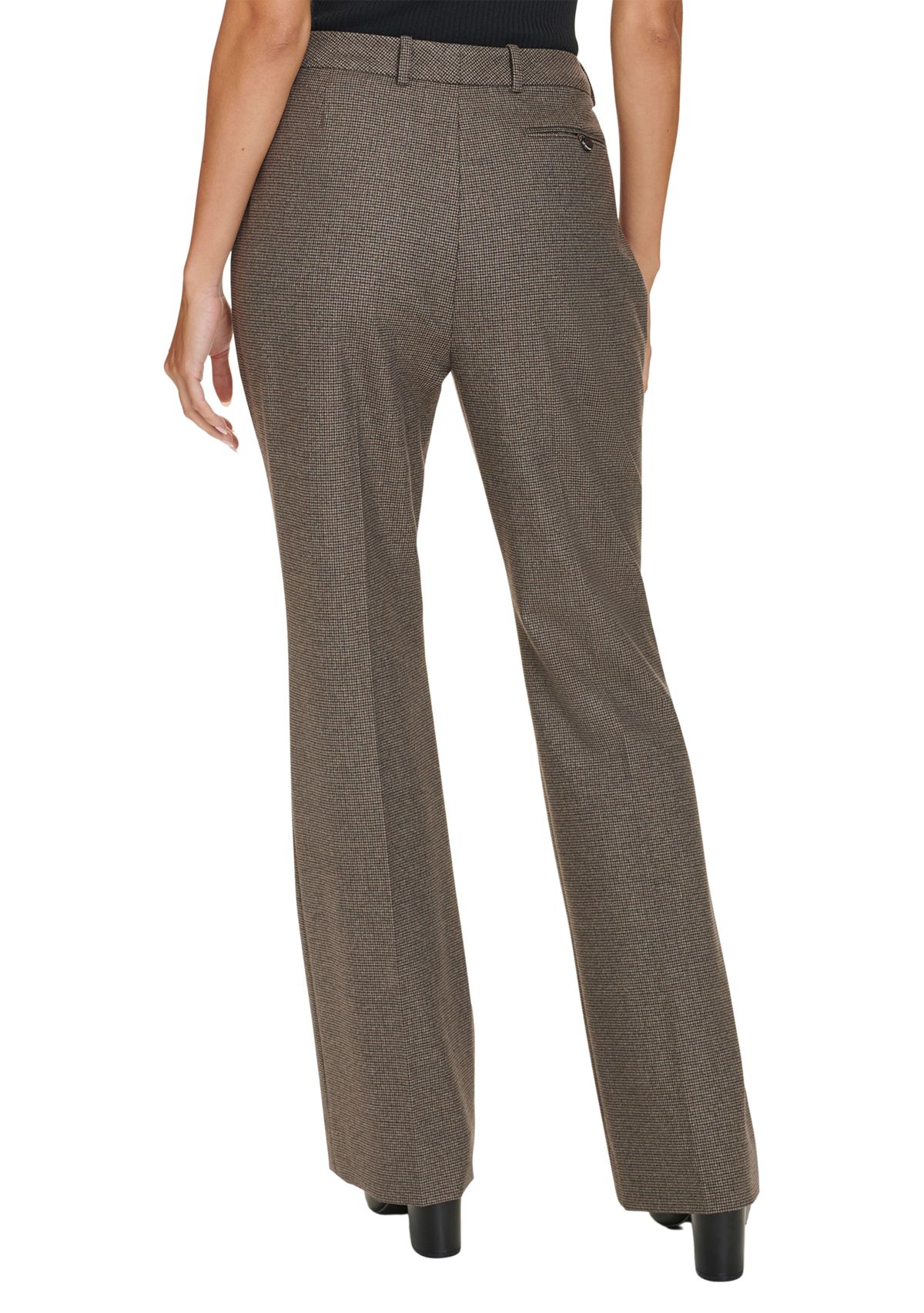 Womens Novelty Check Printed Pants