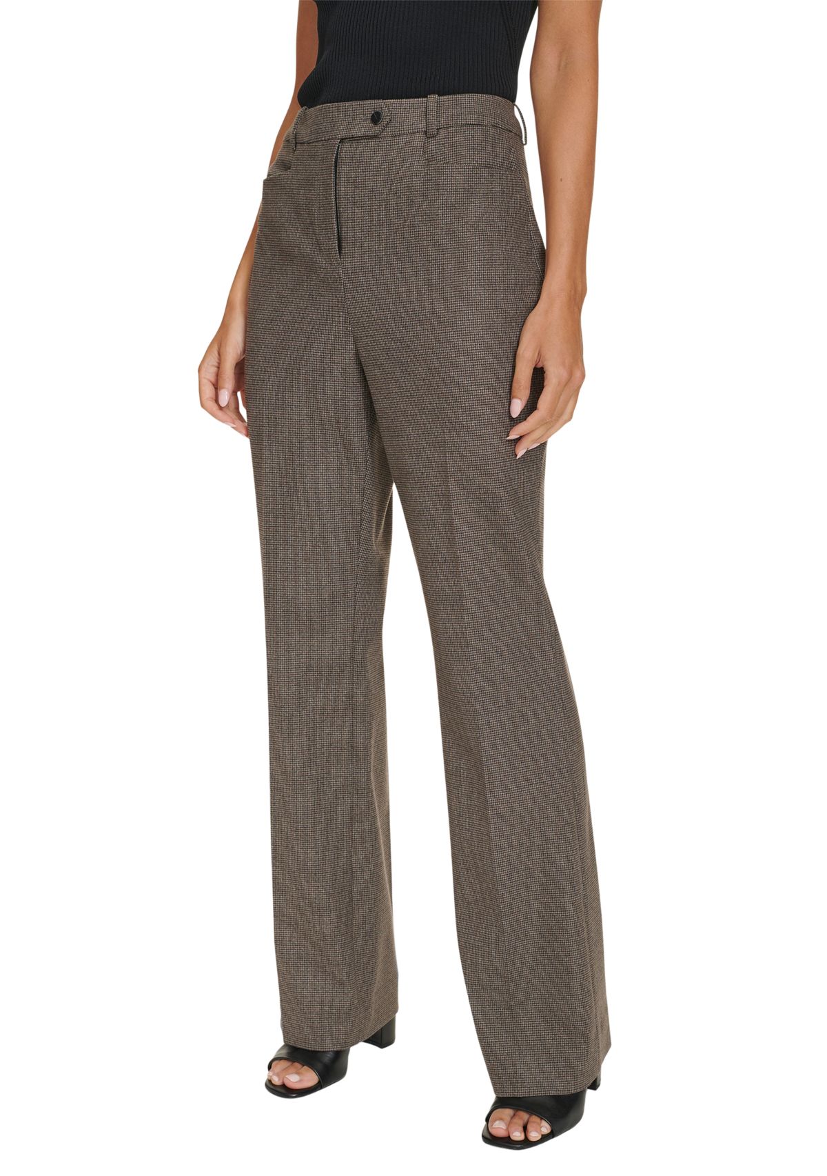 Womens Novelty Check Printed Pants