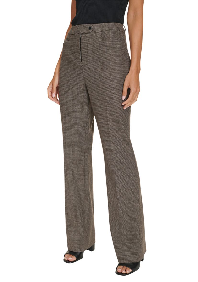 Womens Novelty Check Printed Pants