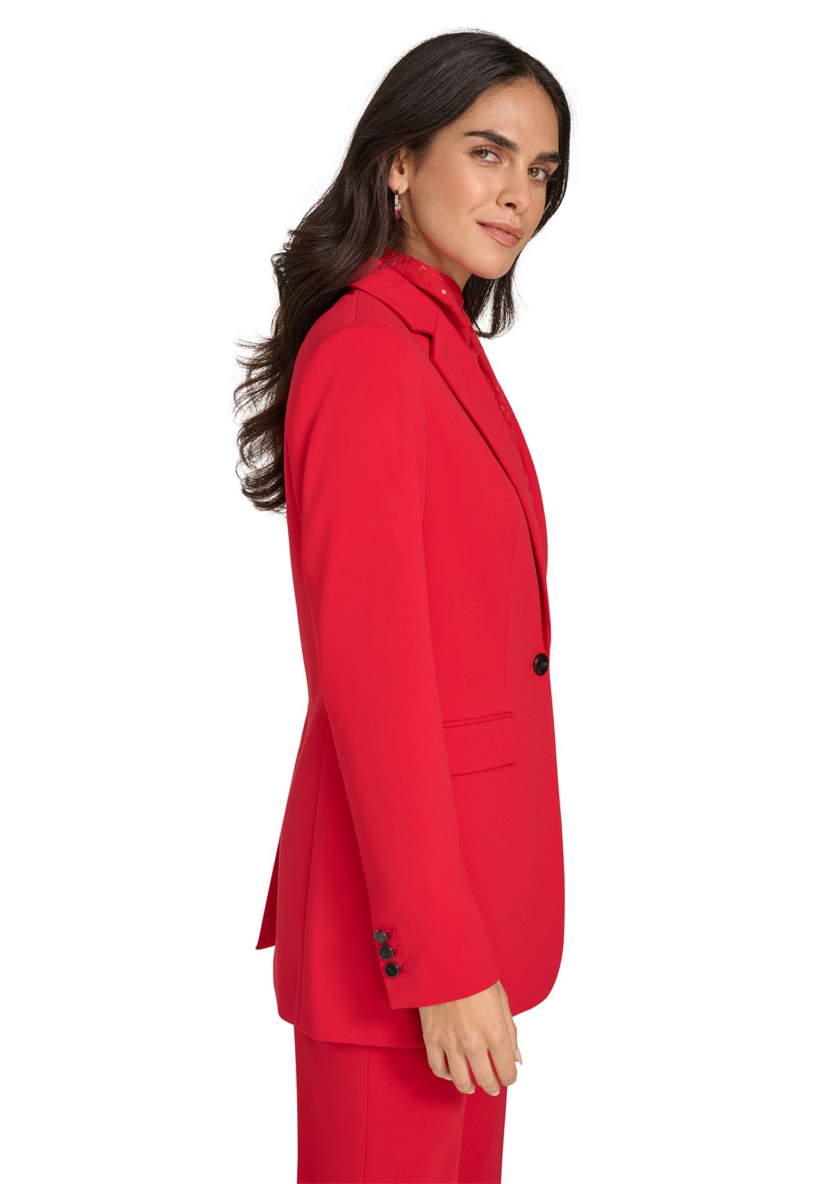 Womens Scuba Crepe Jacket