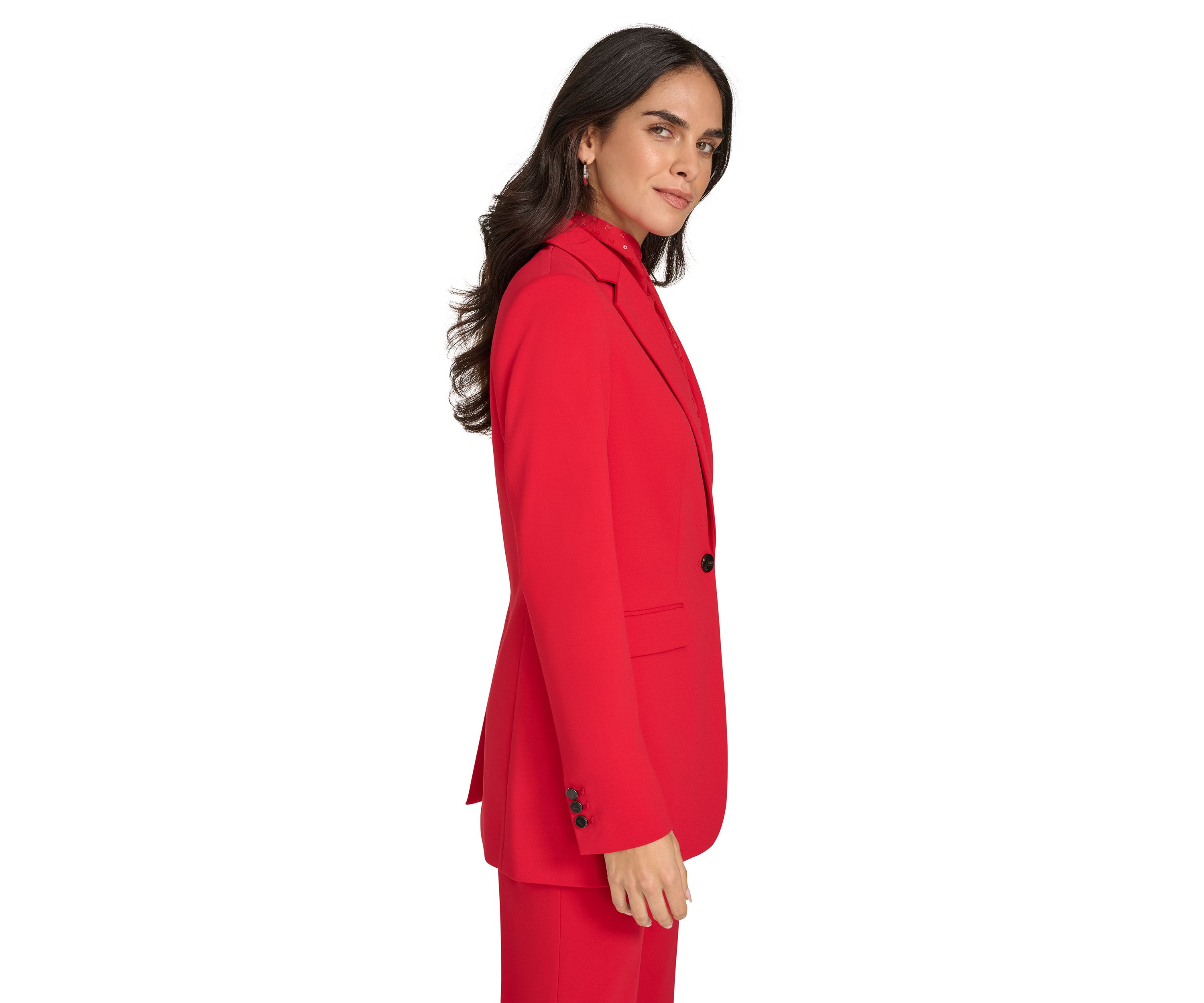 Womens Scuba Crepe Jacket