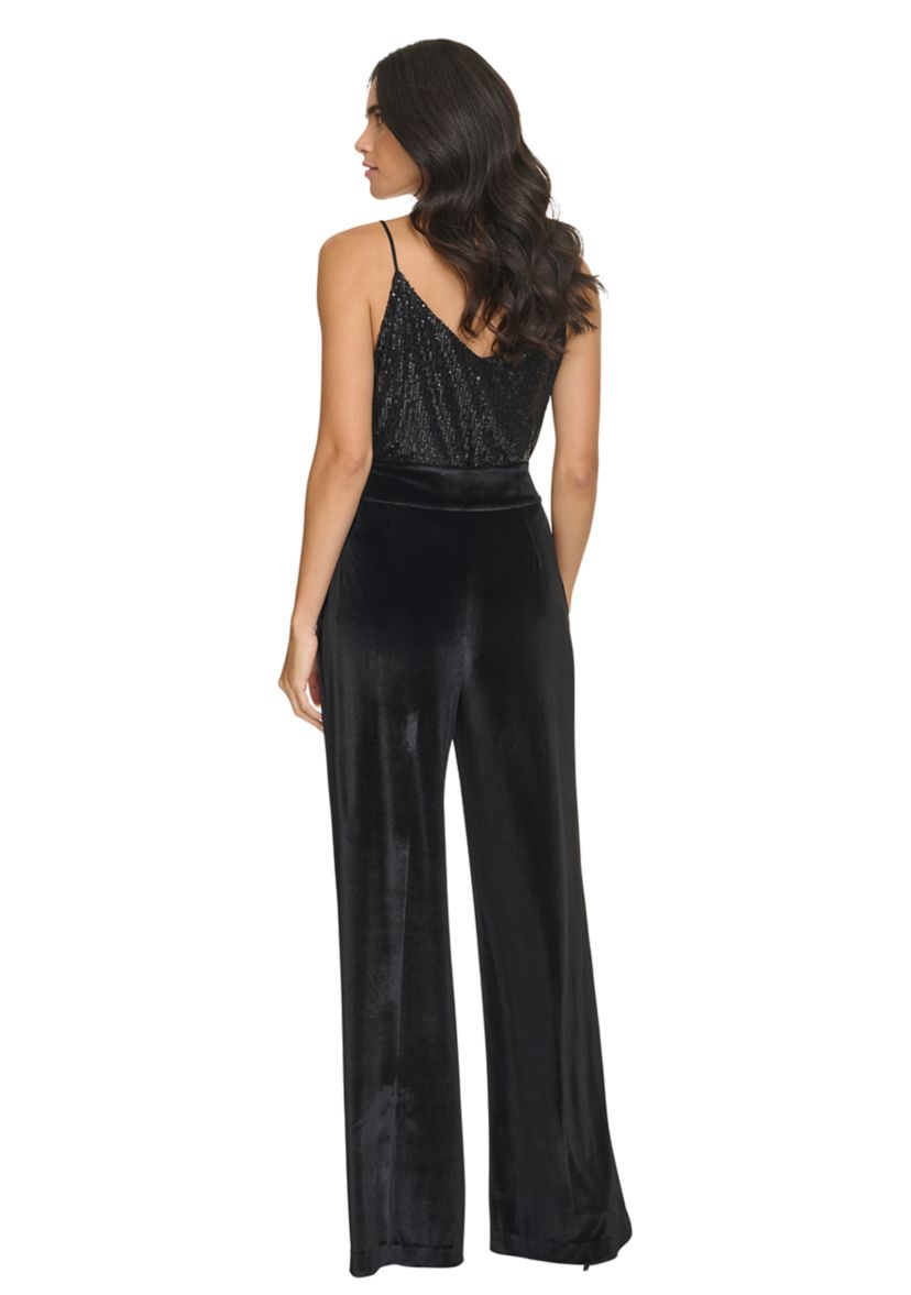 Womens Wide Leg Velvet Pants