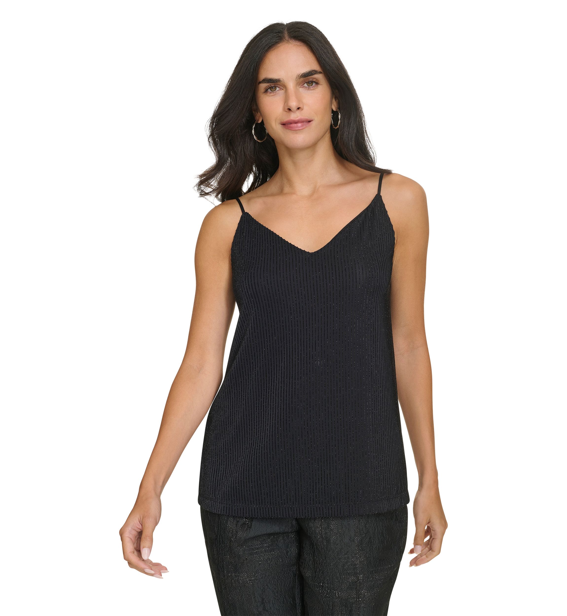 Womens Sparkle Rib Cami