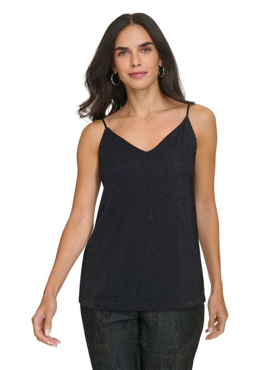 Womens Sparkle Rib Cami