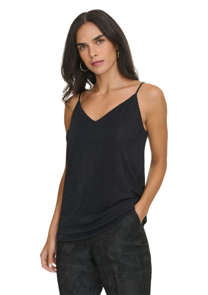 Womens Sparkle Rib Cami