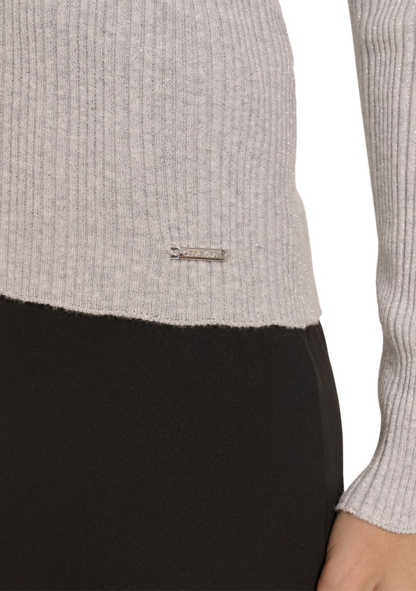 Womens Long Sleeve V-Neck Collared Sweater