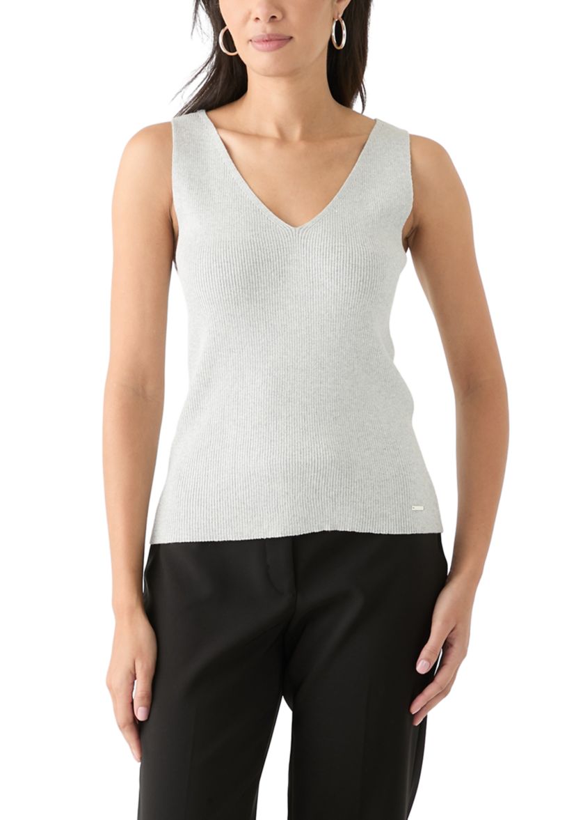 Womens Sleeveless V-Neck Sweater 