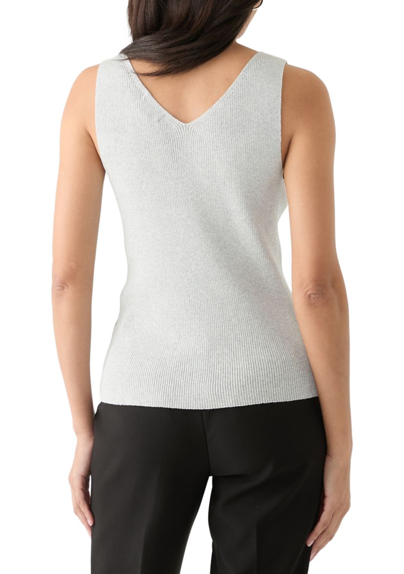 Womens Sleeveless V-Neck Sweater 