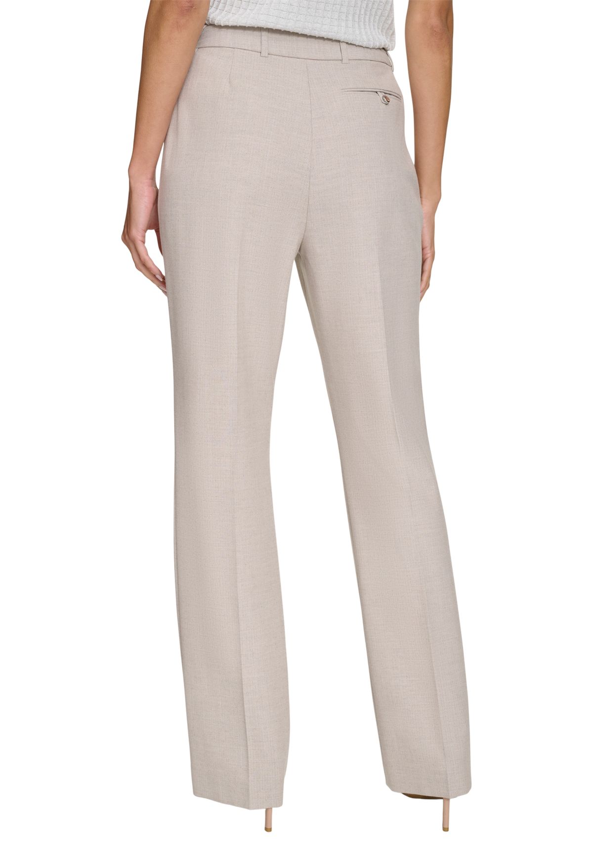 Womens Herringbone Wide Leg Pants
