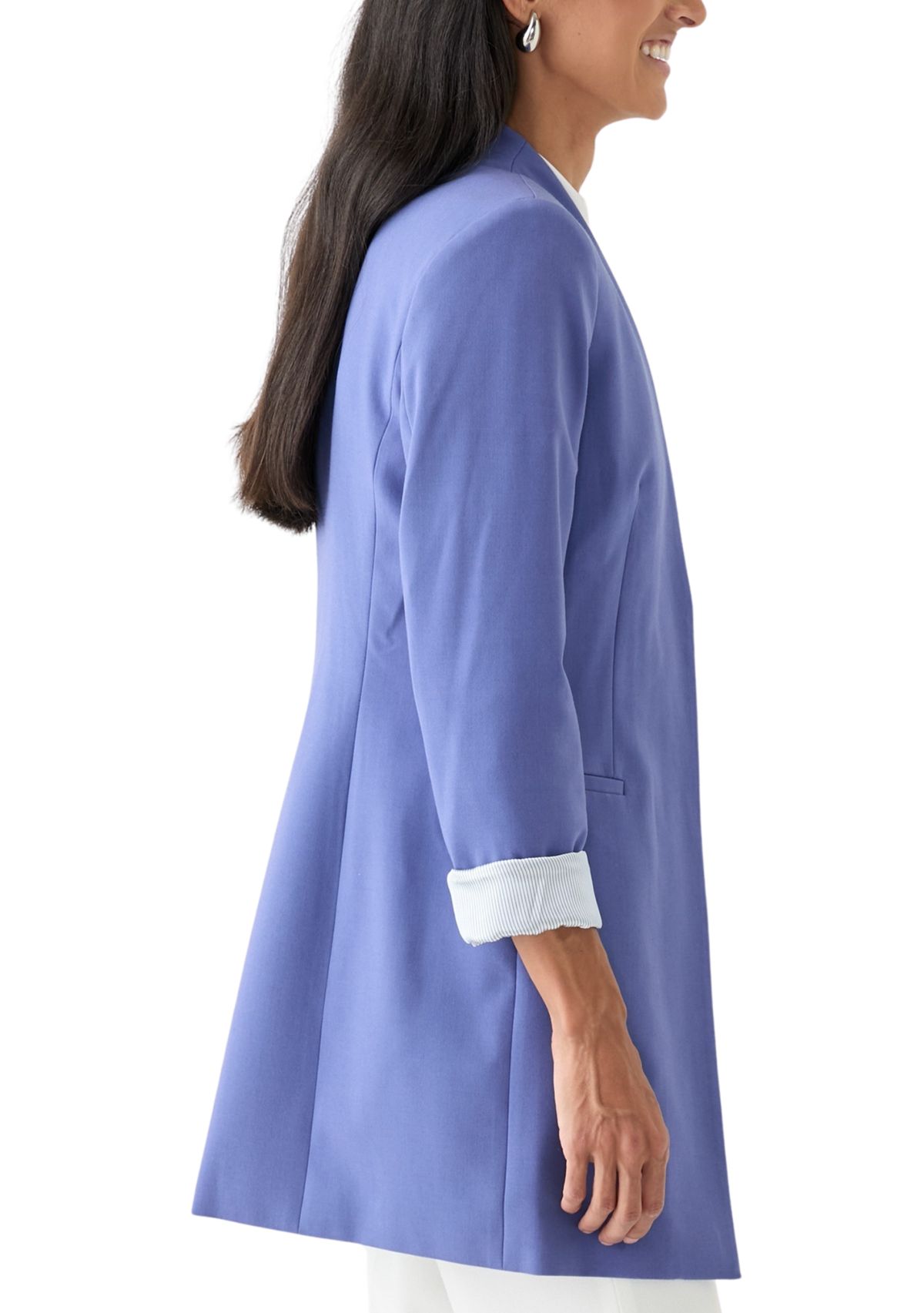 Womens Lux Open Front Blazer