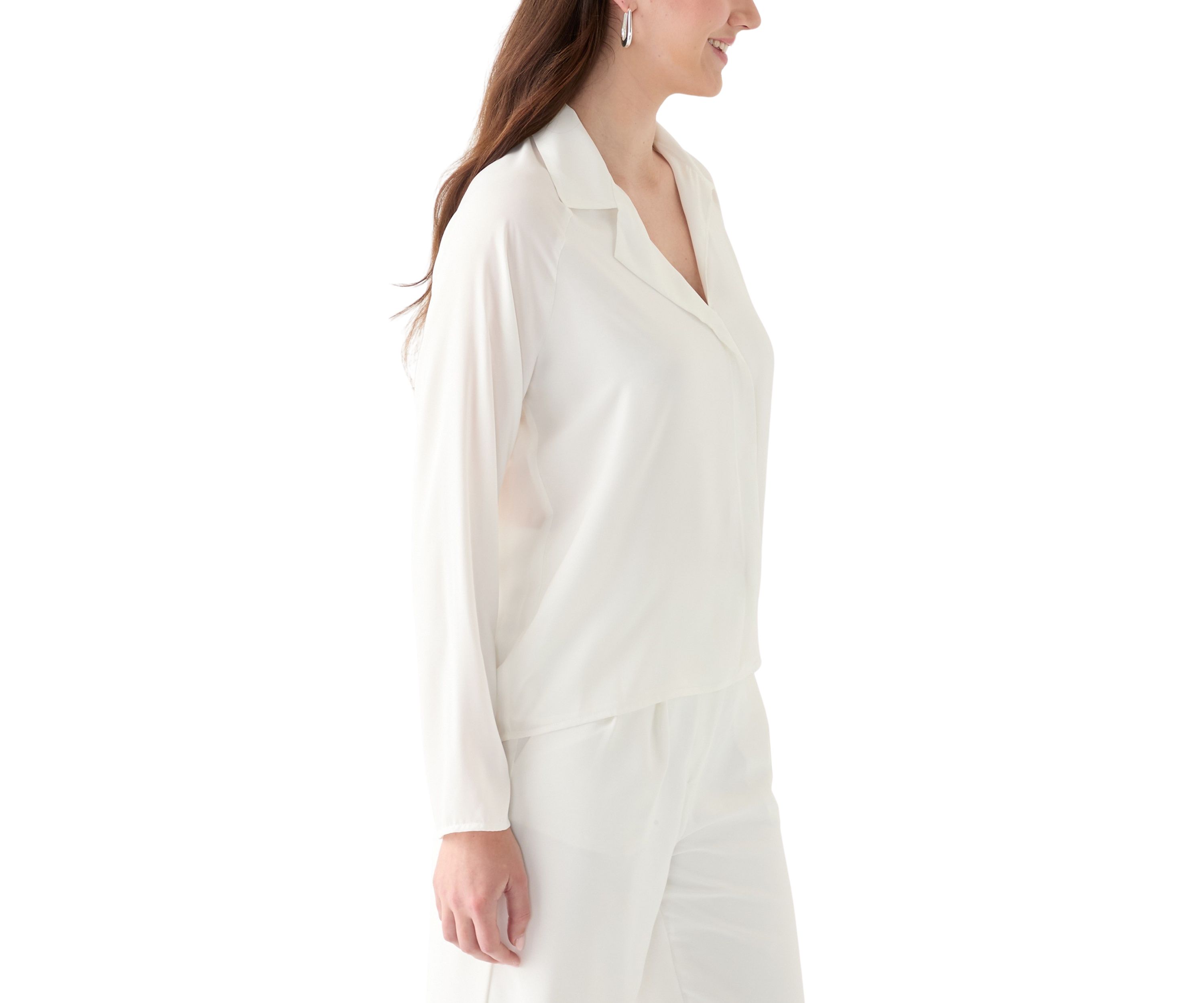 Womens Woven Button Down Shirt