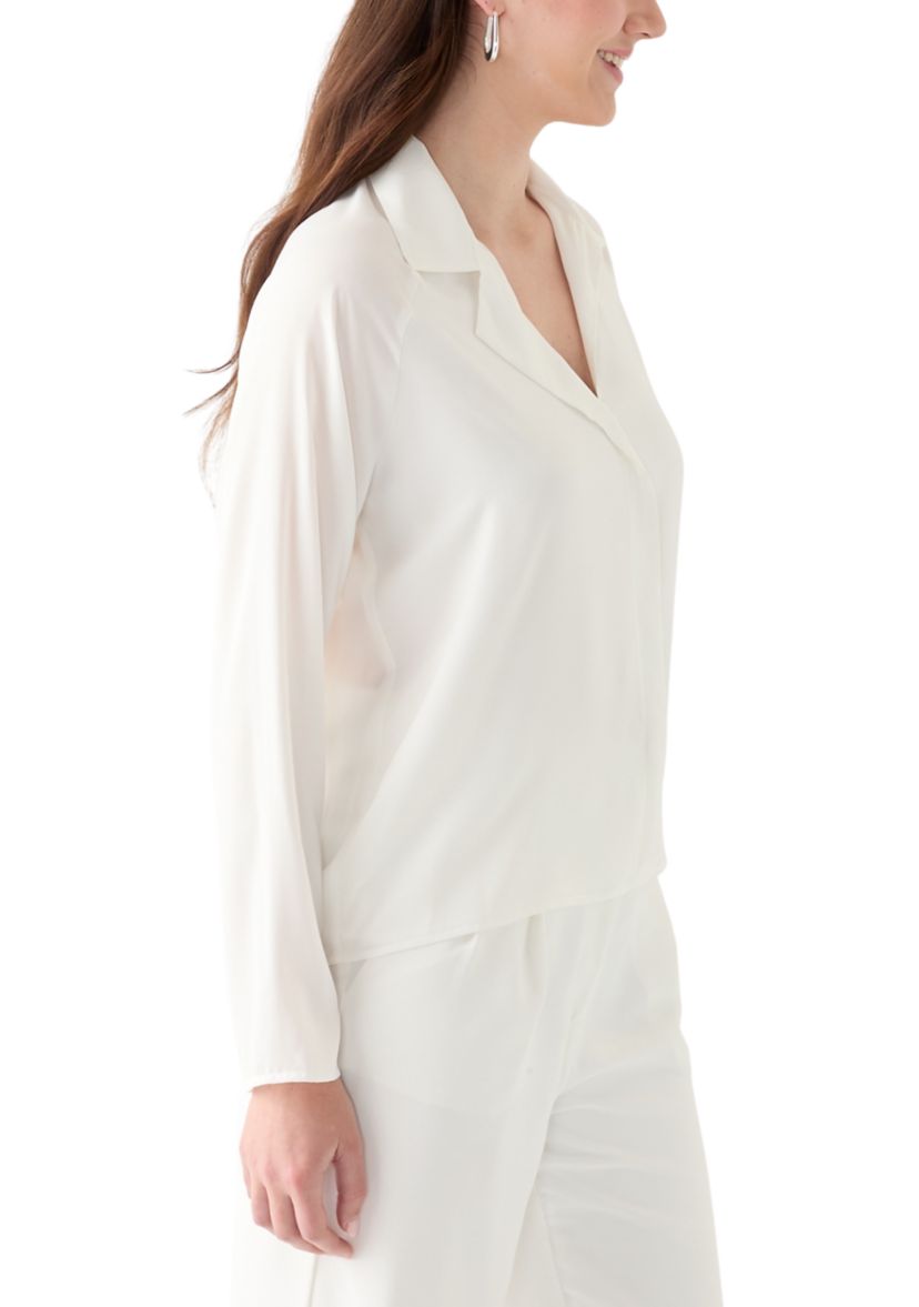 Womens Woven Button Down Shirt