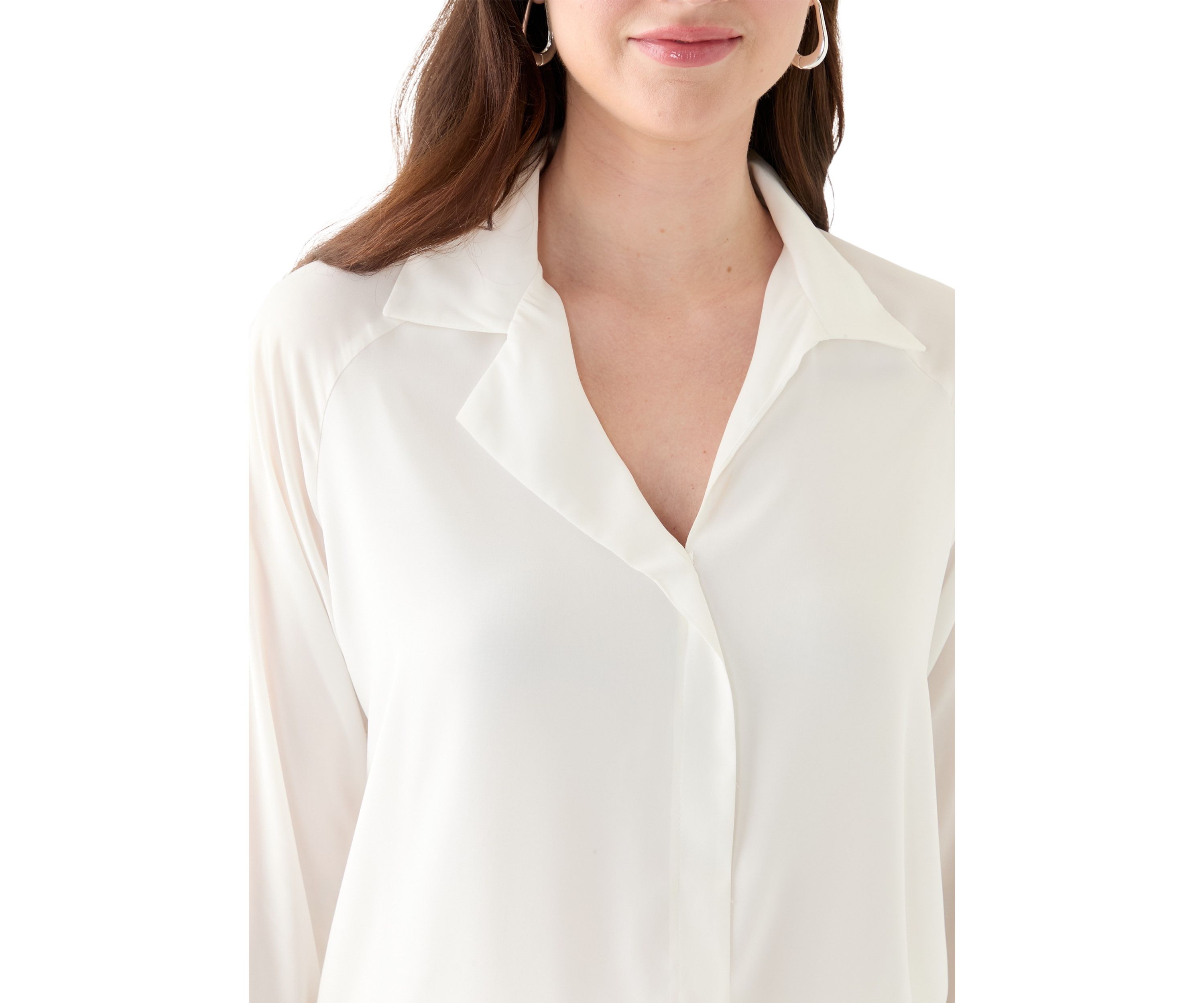 Womens Woven Button Down Shirt