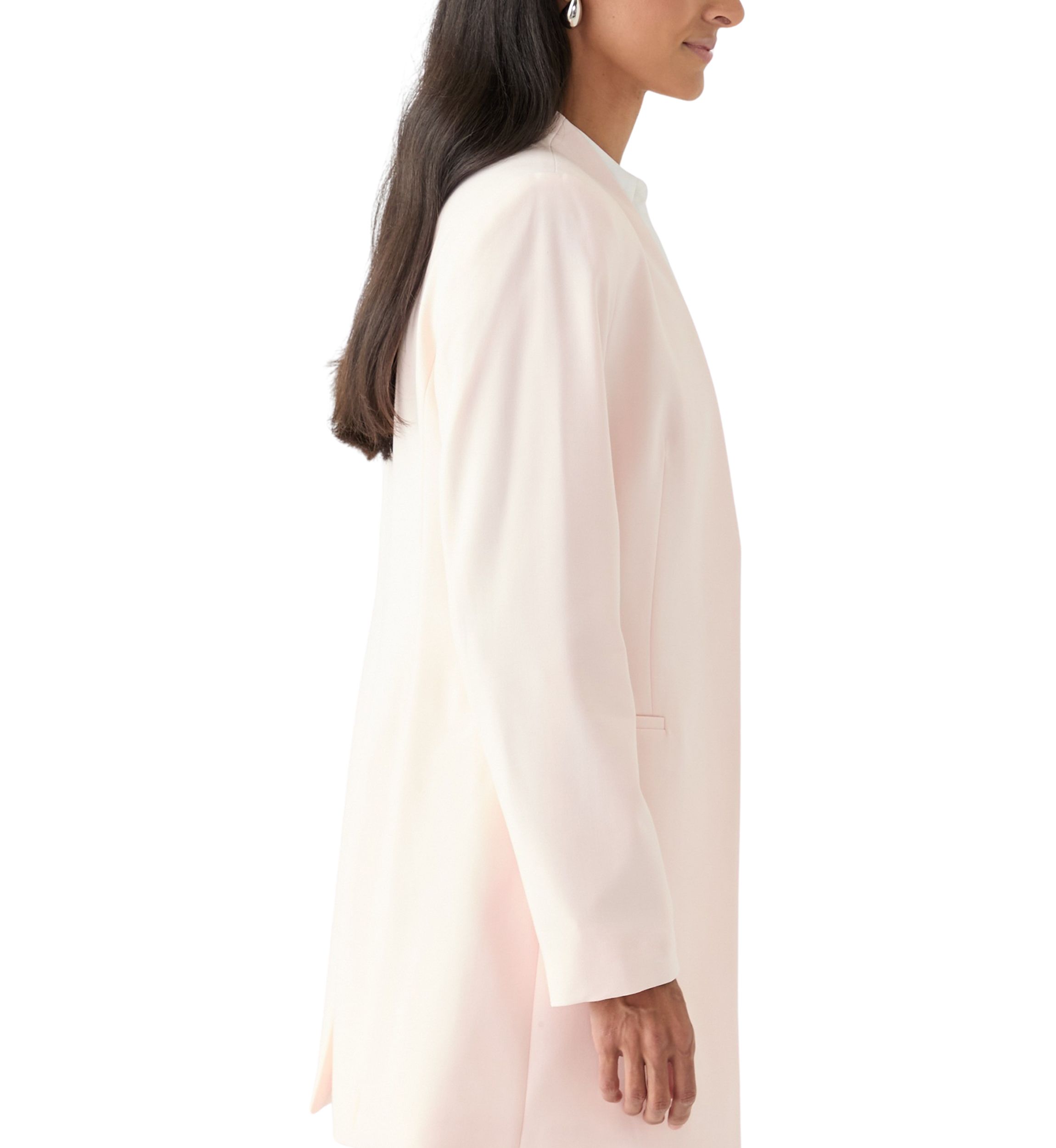 Womens Lux Open Front Blazer