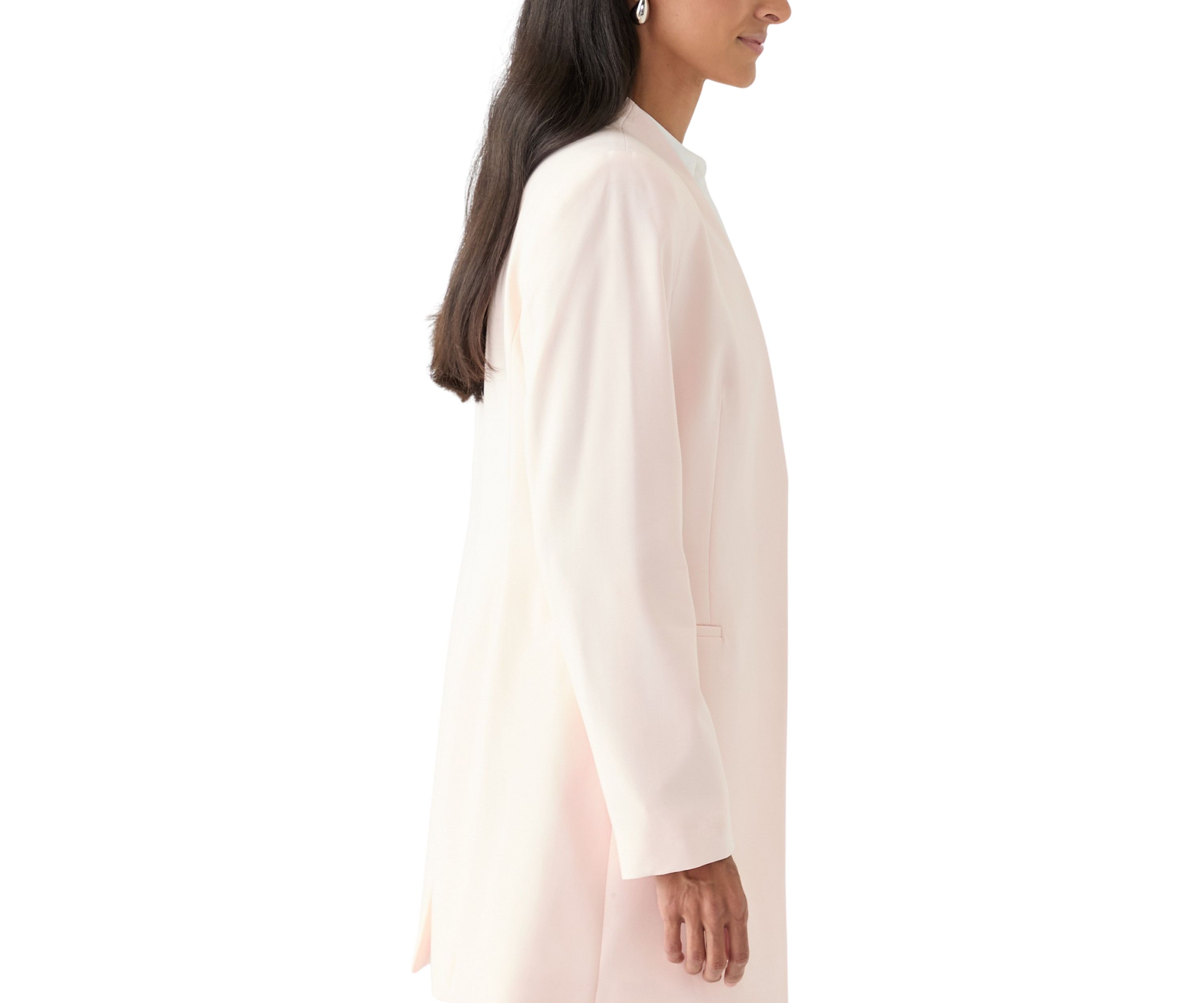 Womens Lux Open Front Blazer