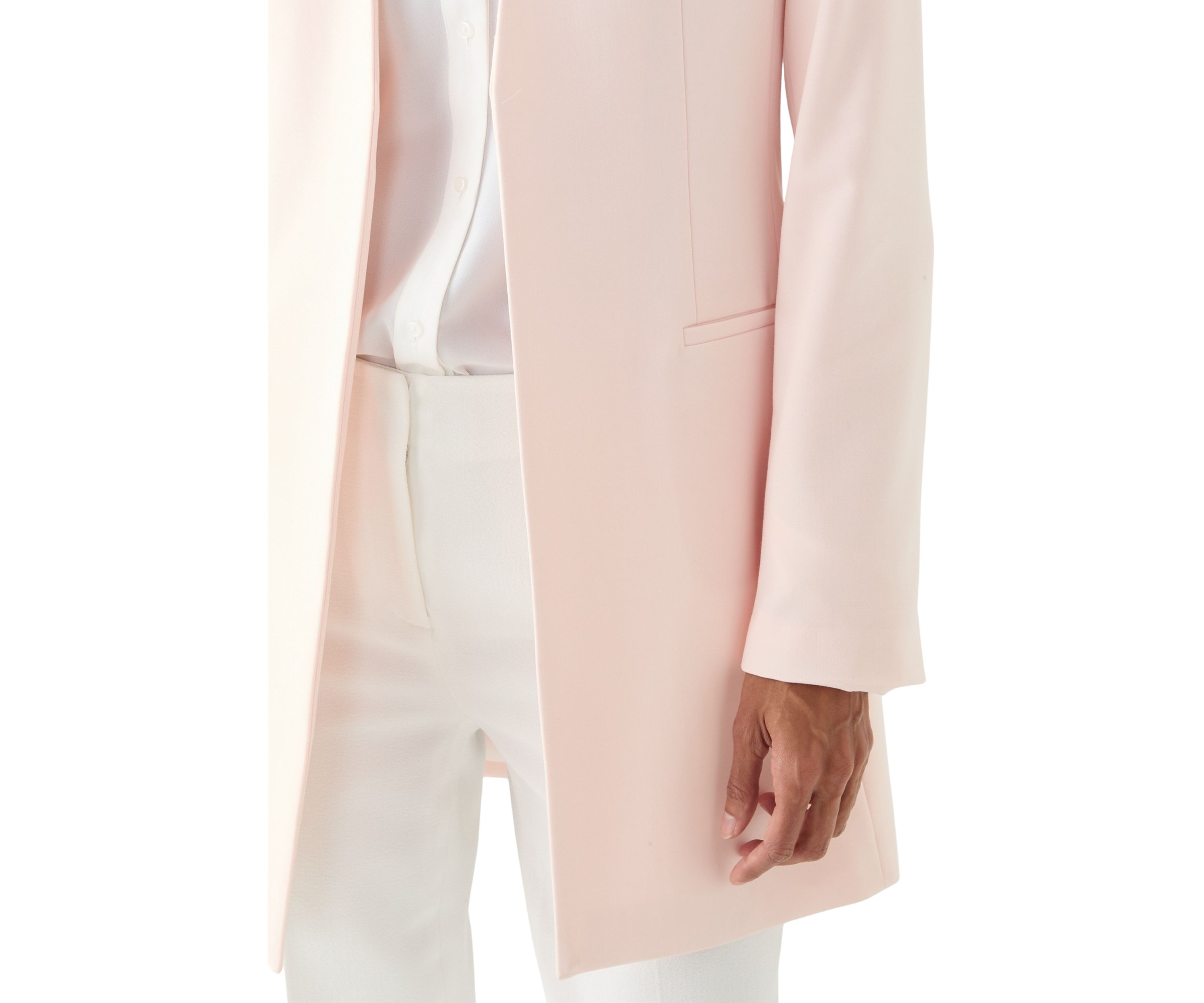 Womens Lux Open Front Blazer