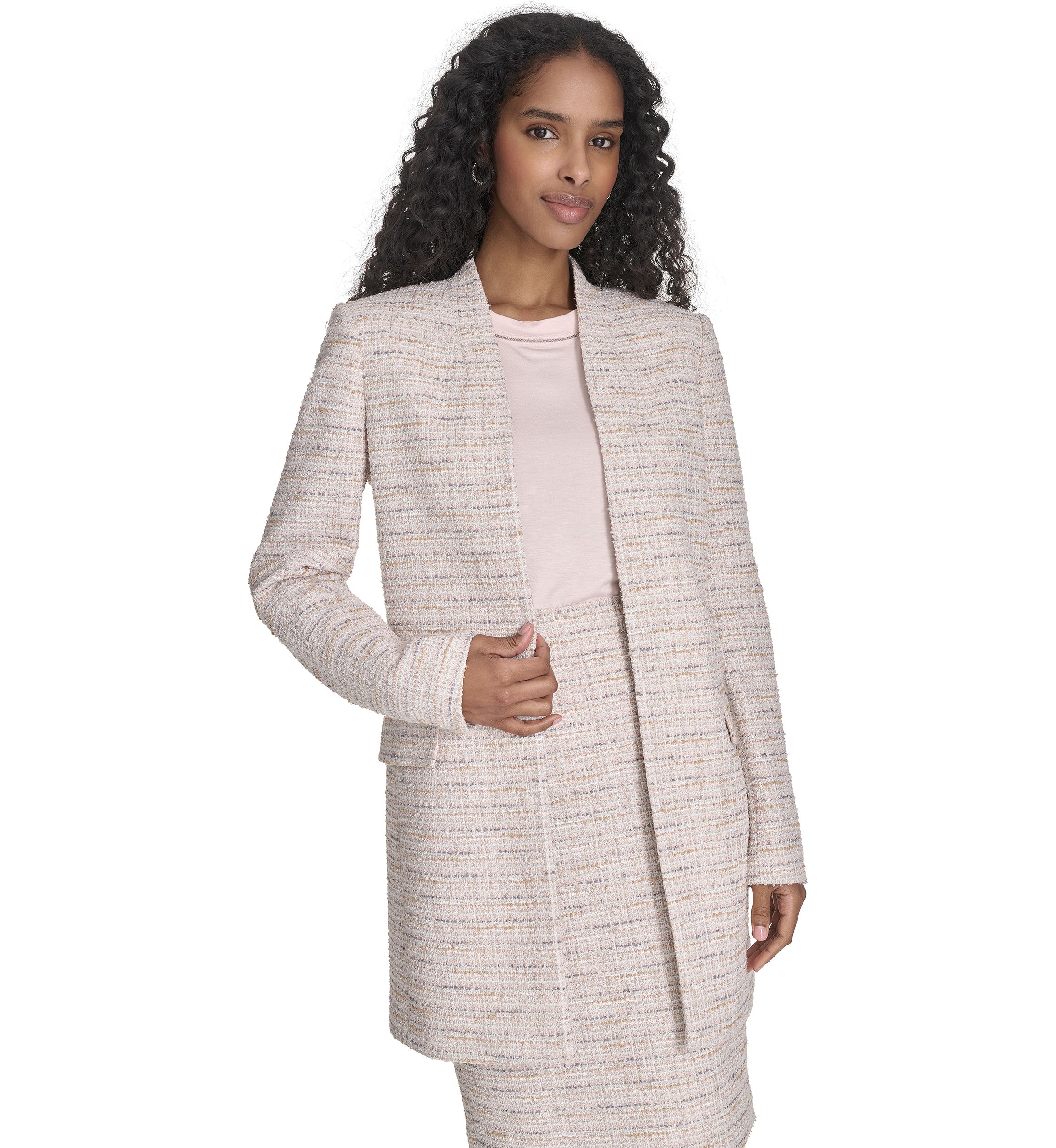 Womens Tweed Topper