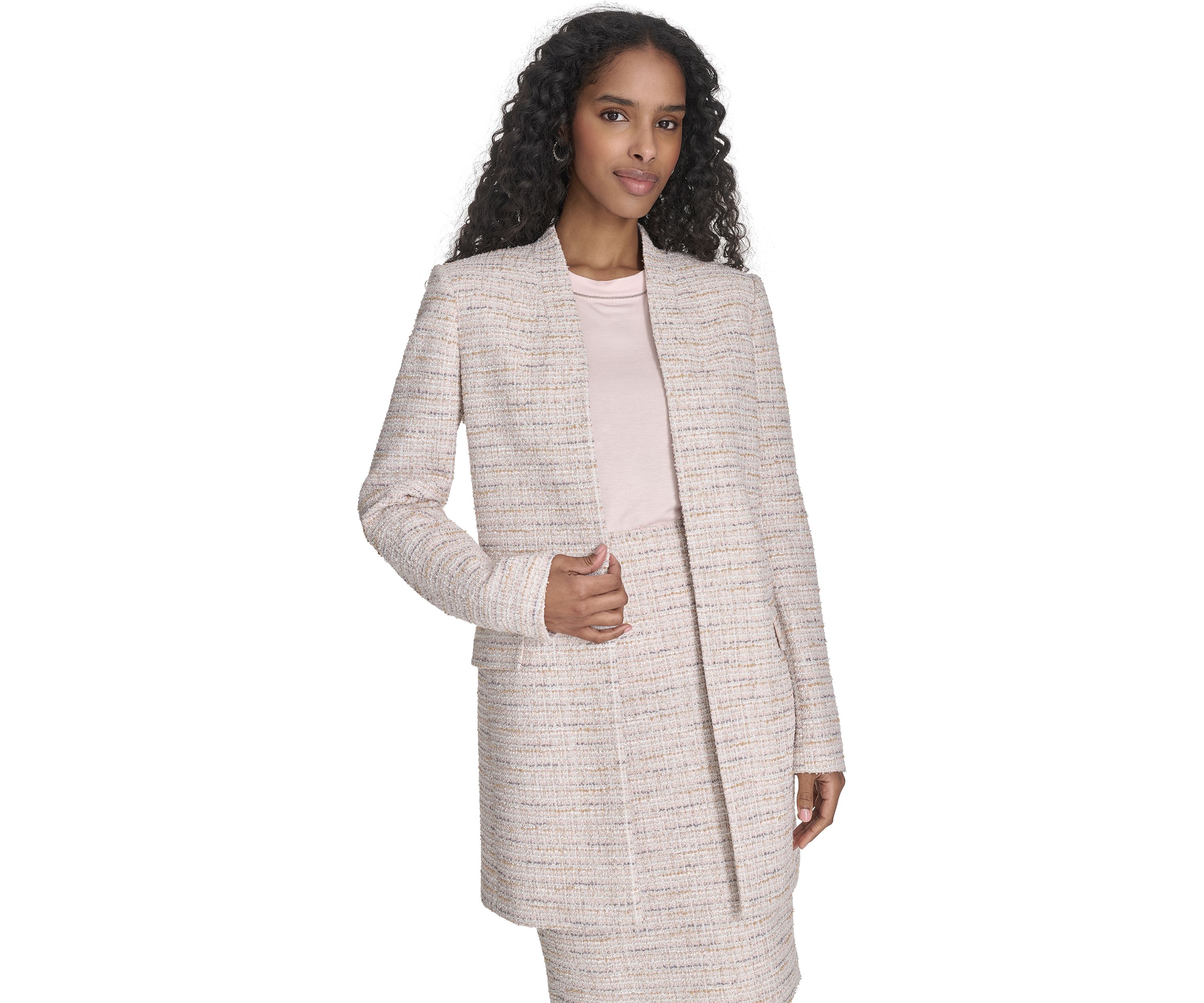 Womens Tweed Topper