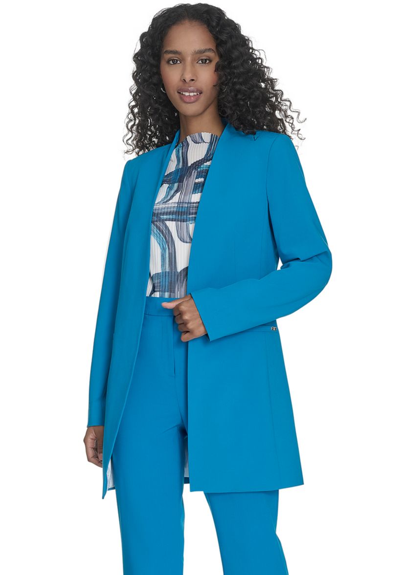 Womens Open Front Long Sleeve Jacket
