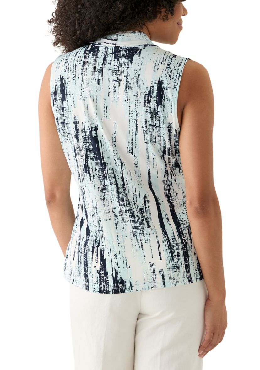 Womens Printed Sleeveless V-Neck Cami