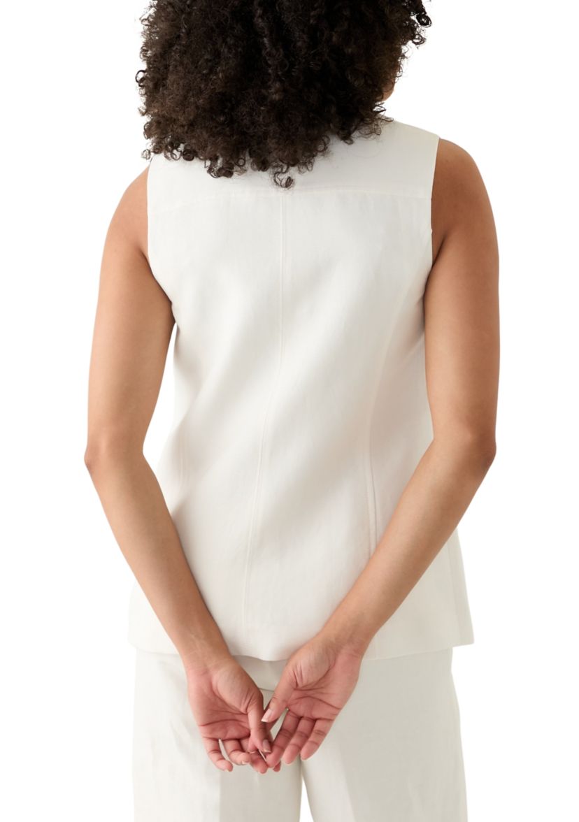 Womens Linen Vest 