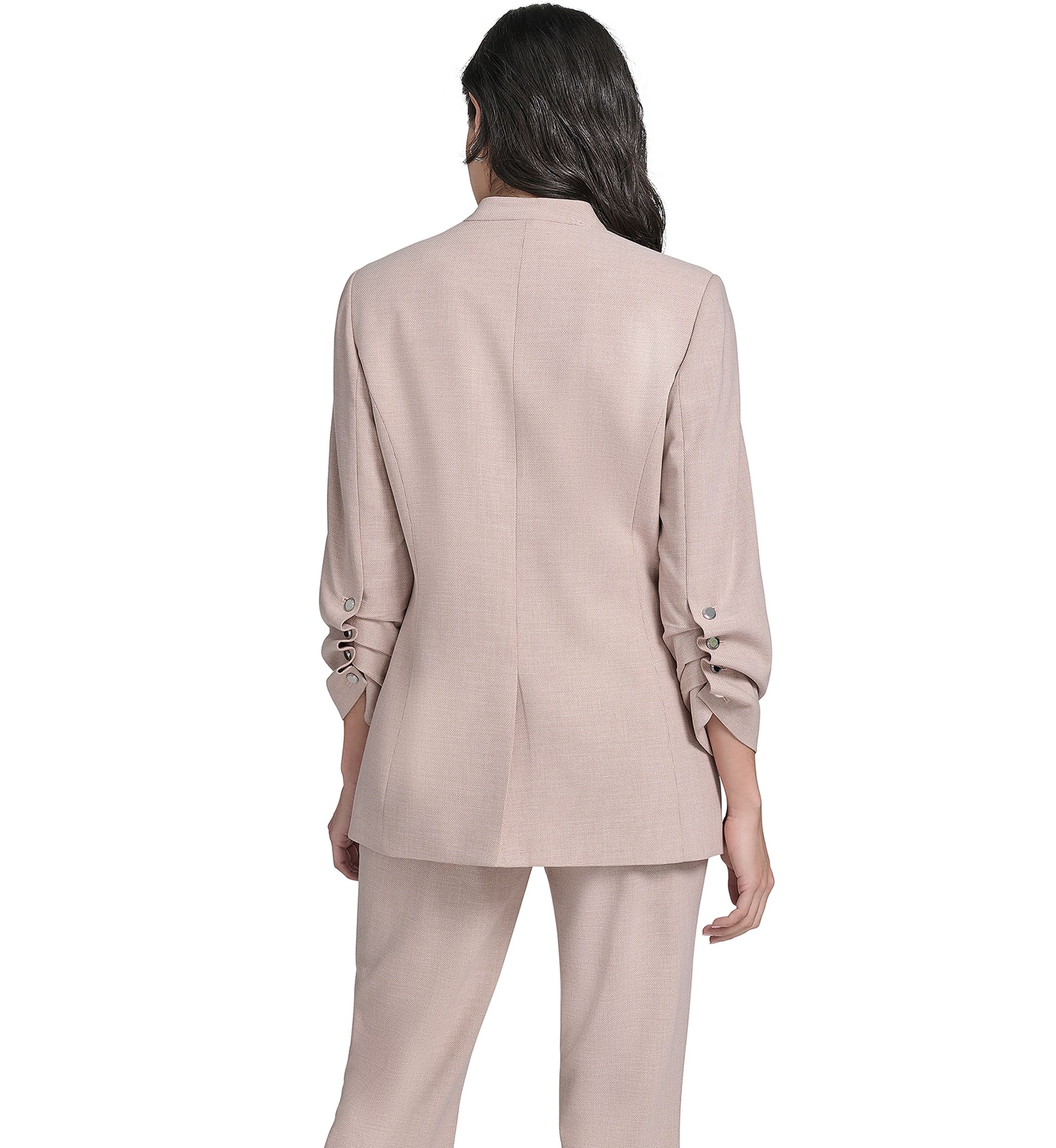 Womens Novelty 3/4 Sleeve One Button Jacket