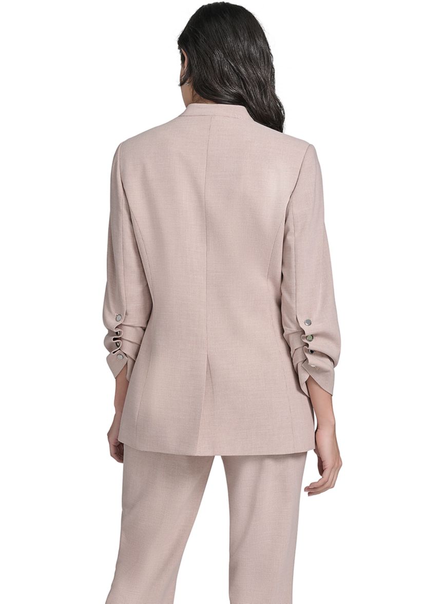 Womens Novelty 3/4 Sleeve One Button Jacket