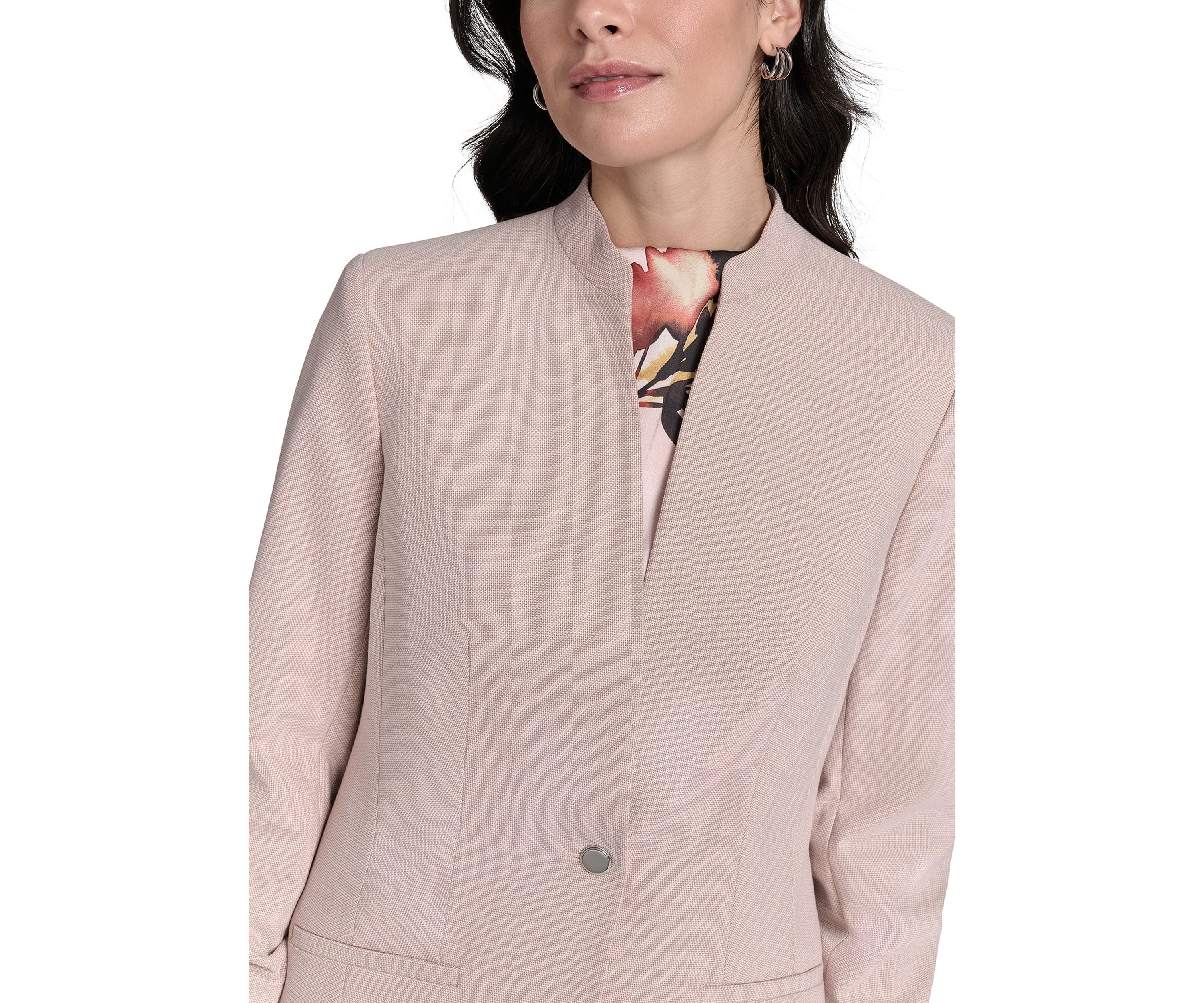 Womens Novelty 3/4 Sleeve One Button Jacket
