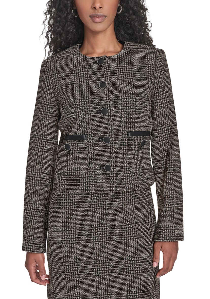 Womens Novelty Button Front Jacket