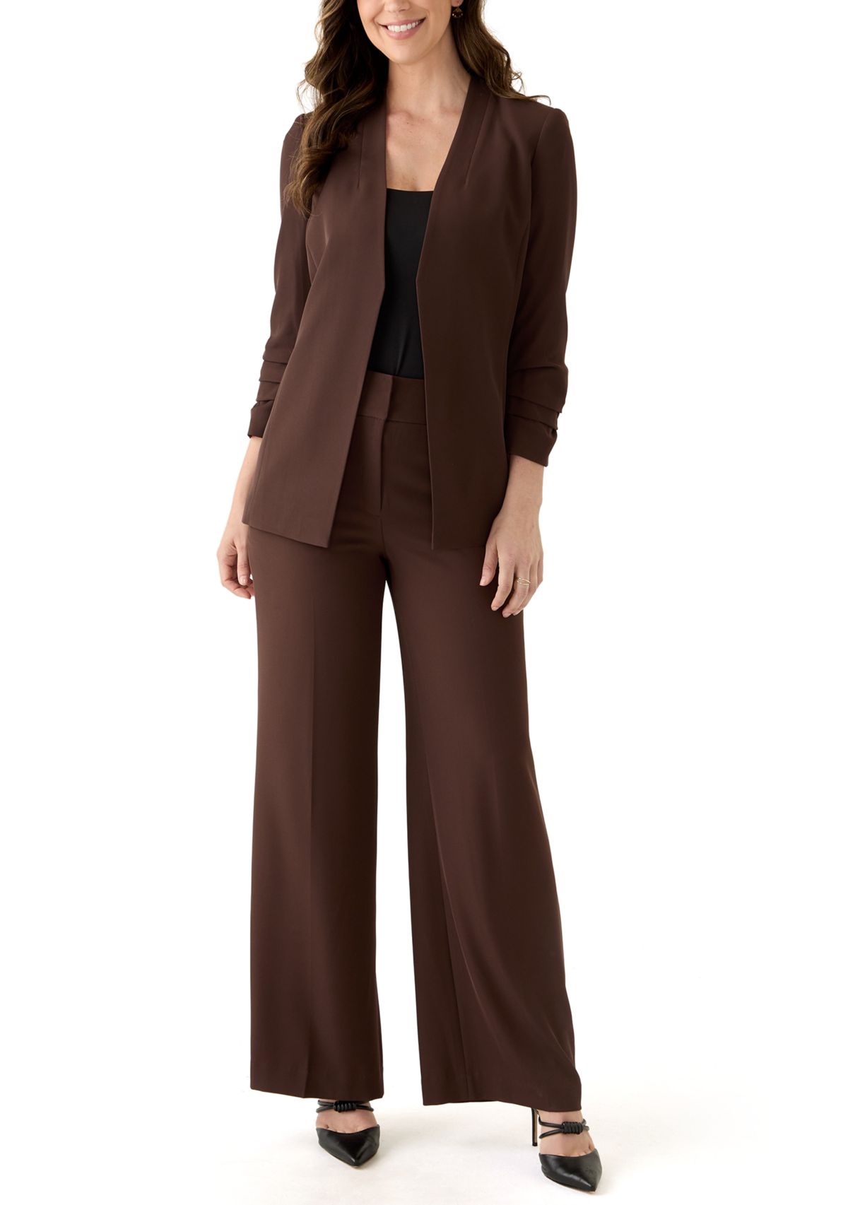 Womens Heavy Wide Leg Pants