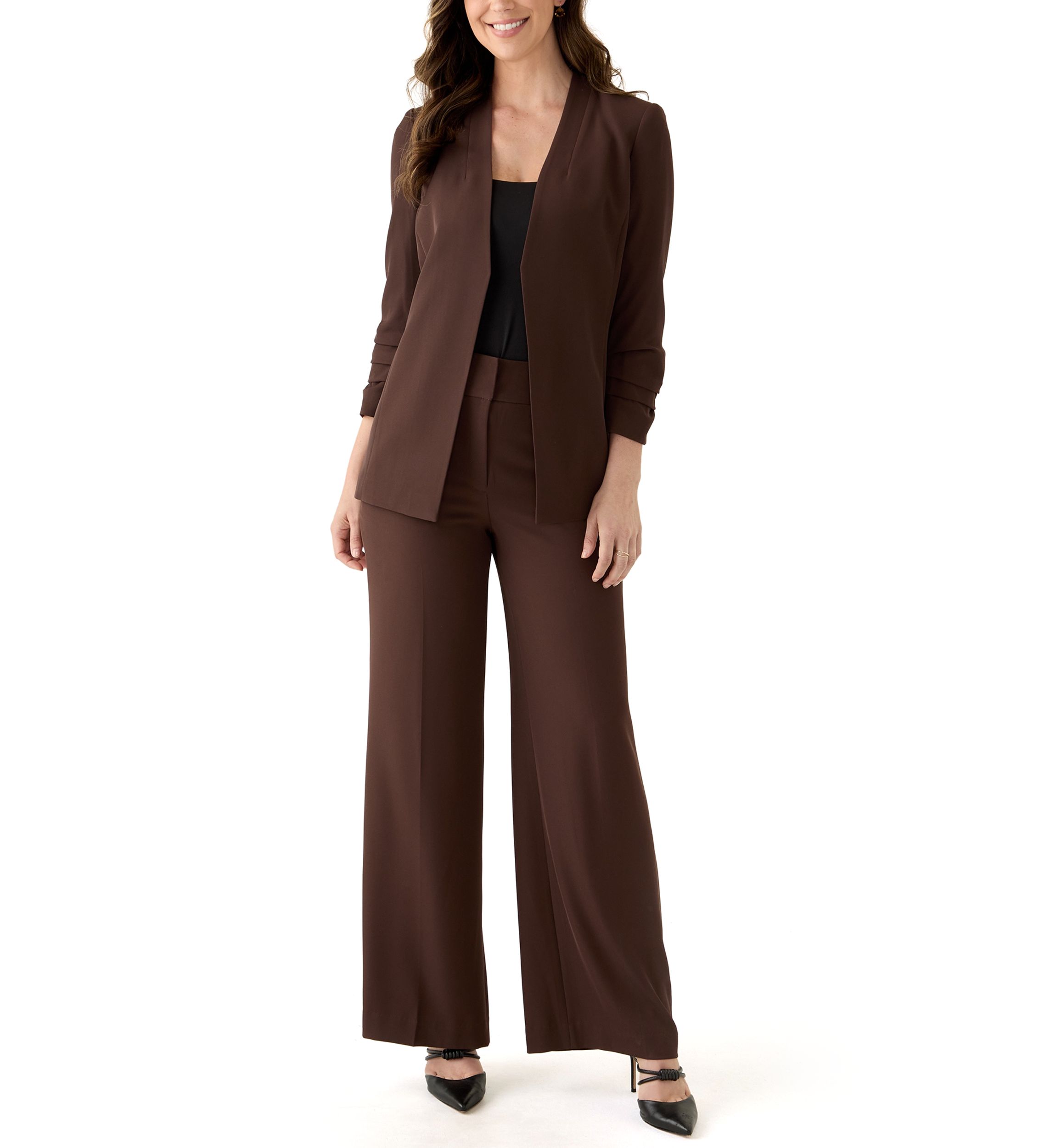 Womens Heavy Wide Leg Pants